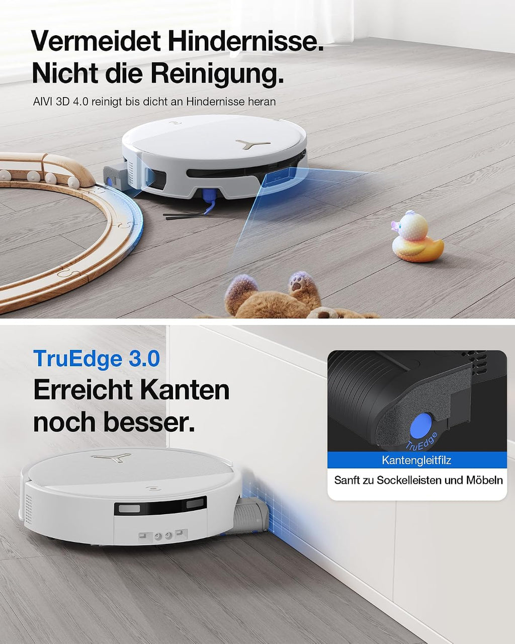ECOVACS T90S PRO Omni Saugroboter mit Wischfunktion, 40.000 Pa, Blast