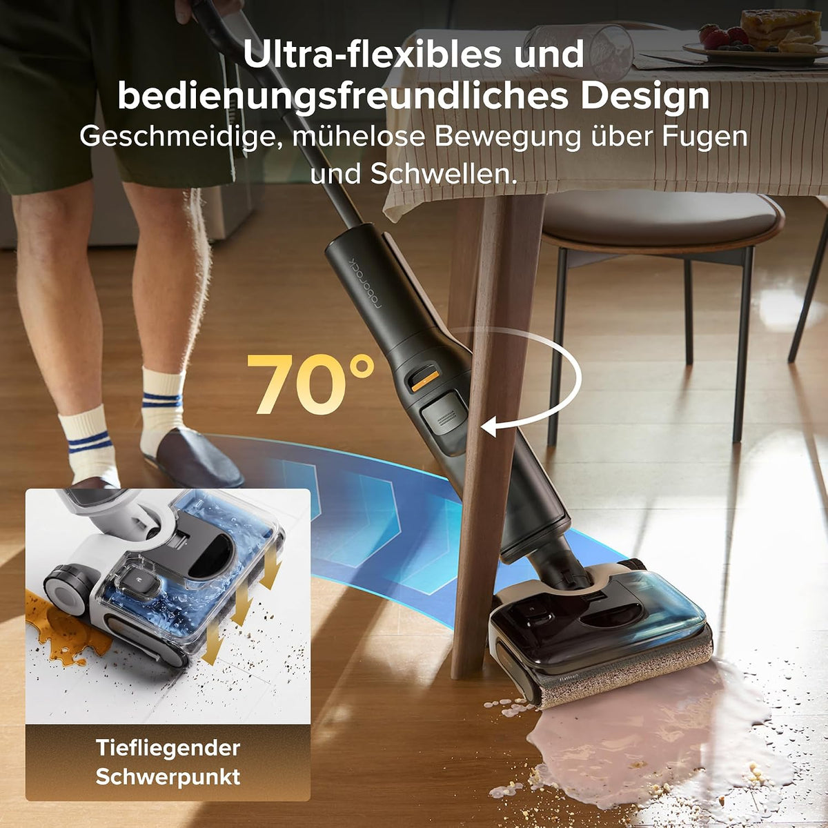 roborock F25 LT Gen 2 Nass Trockensauger, 20.000 Pa, 60 Min Laufzeit