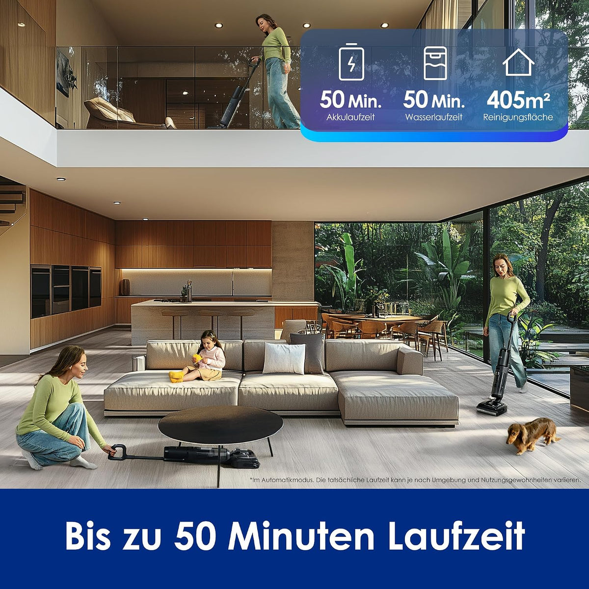 Tineco Floor ONE S7 Stretch Ultra Nass-Trockensauger, DualBlock, FlashDry