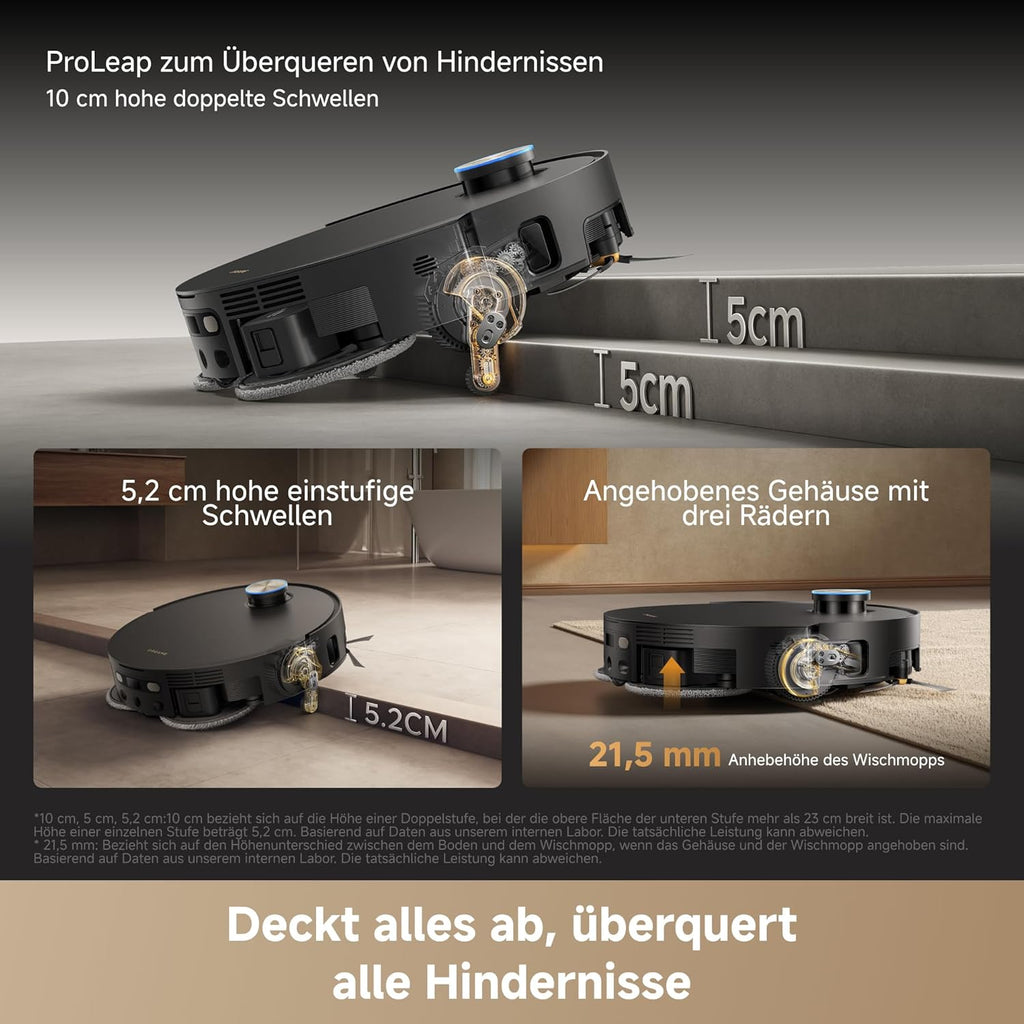 dreame X60 Pro Ultra Complete Saugroboter mit UltraExtend-Armen,42.000Pa