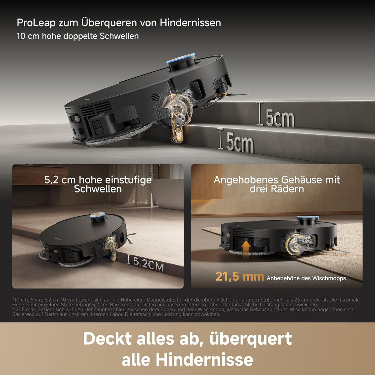 dreame X60 Pro Ultra Complete Saugroboter mit UltraExtend-Armen,42.000Pa