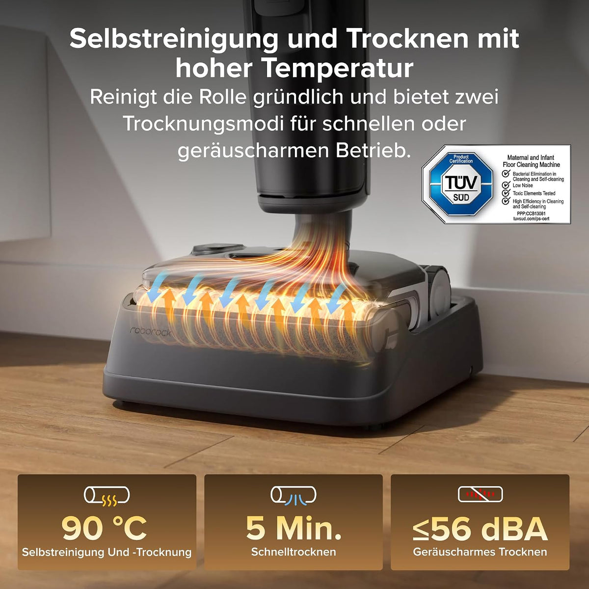 roborock F25 LT Gen 2 Nass Trockensauger, 20.000 Pa, 60 Min Laufzeit