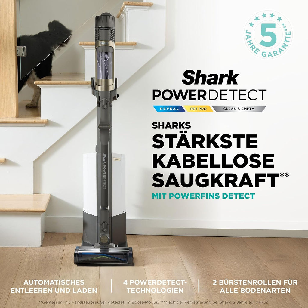 Shark PowerDetect Clean & Empty Akku-Staubsauger mit Absaugstation