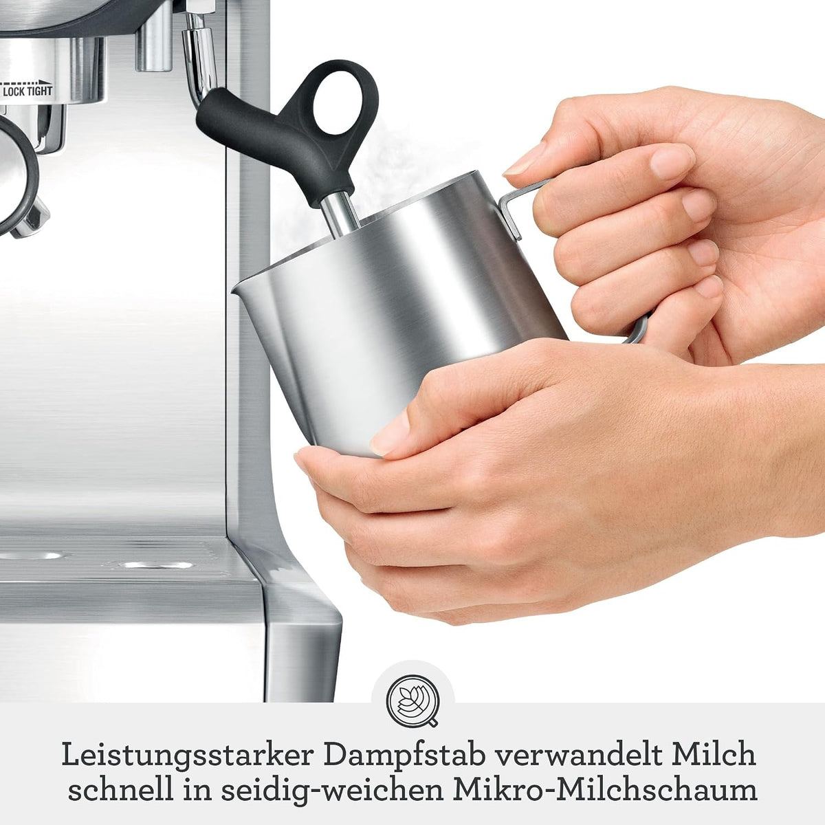 Sage appliances SES875 Espresso Machine, 18/8, Brushed Stainless Steel