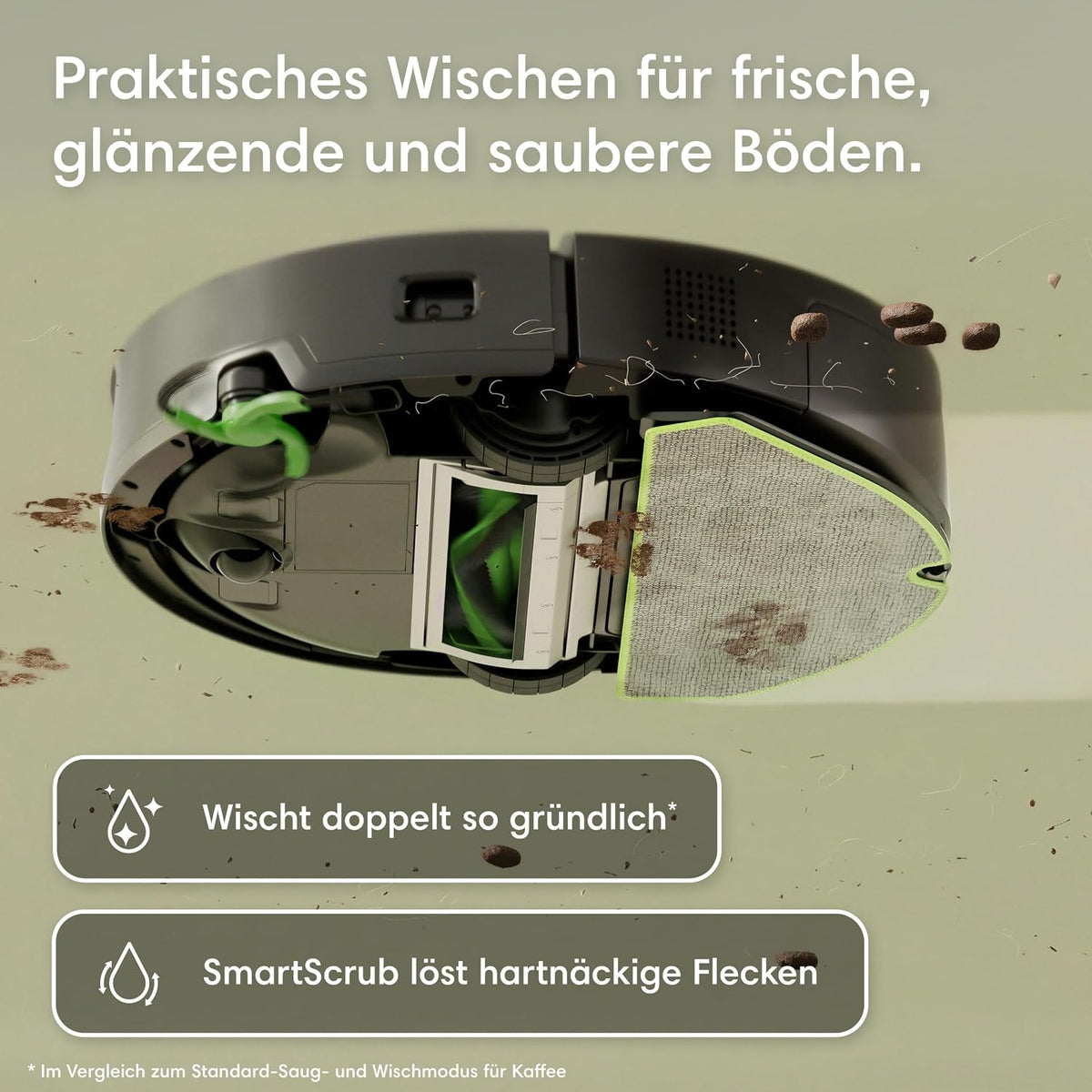 Roomba 115 Saugroboter, 15.000 Pa Saugkraft, Laser-Navigation