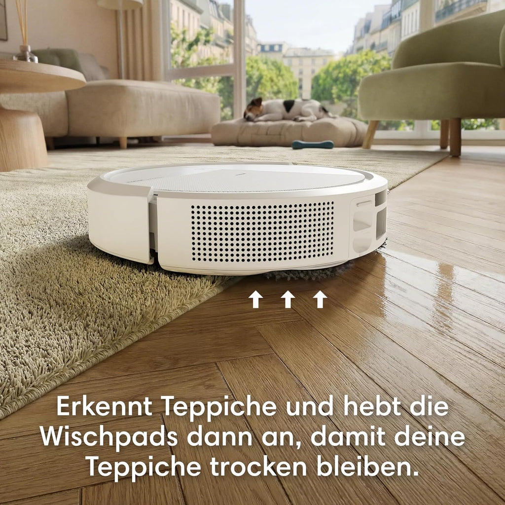 iRobot Roomba Plus 416 Saugroboter, AutoWash Basis, Rotierende Wischtücher